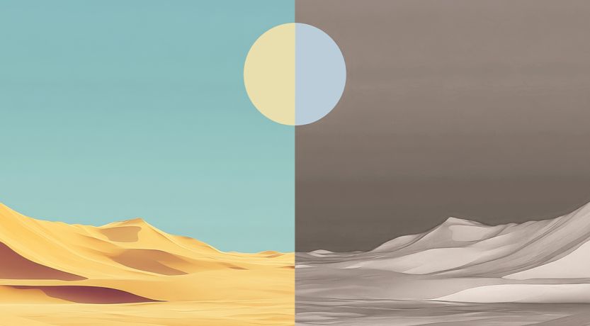 Graphic to represent day and night. This is to illustrate the article How Long Was Jesus in the Tomb?