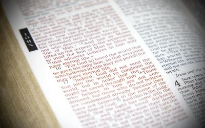 Photo of a Bible open to John 3, to illustrate the article 