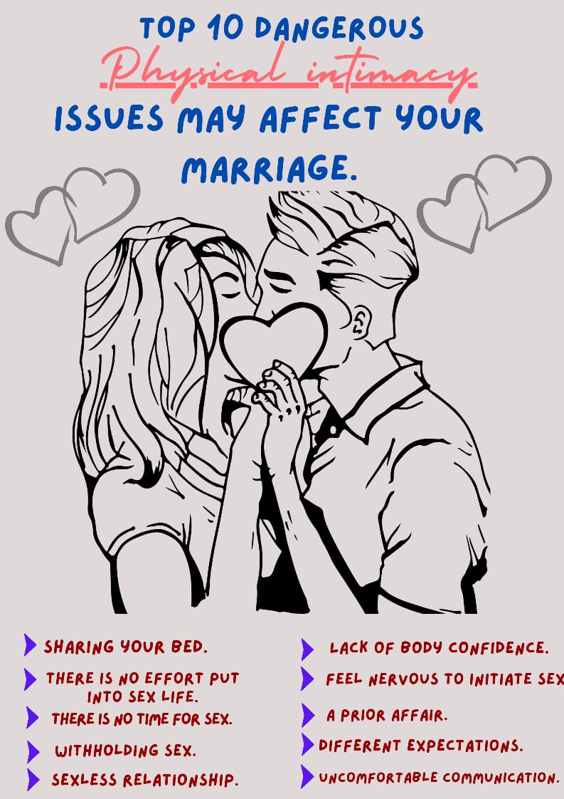Top 10 dangerous physical intimacy issues may affect your marriage
