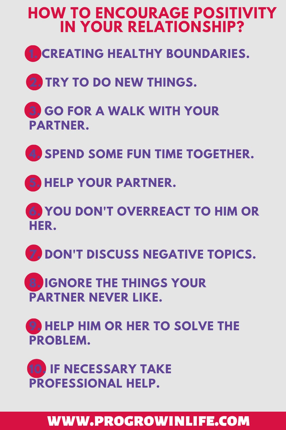 how to encourage positivity in your relationship?