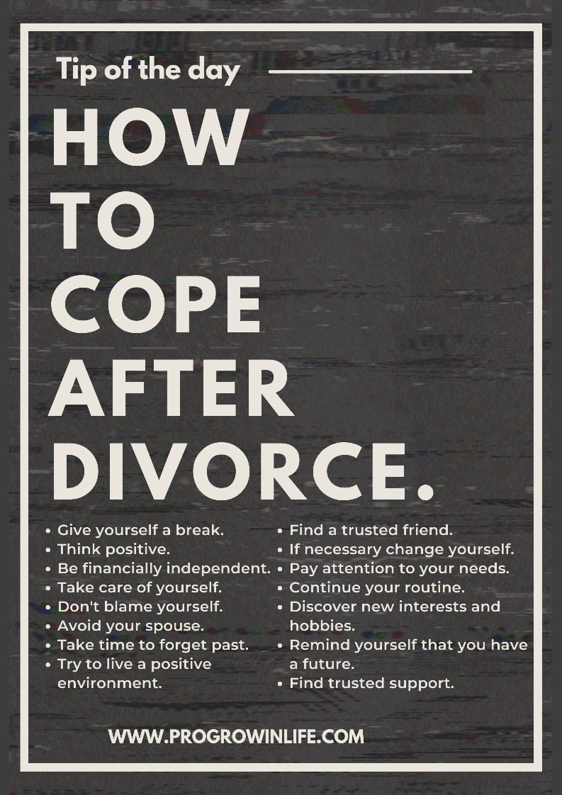 15 effective tips to cope after divorce.