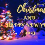 100 Merry Christmas and Happy New Year 2023.