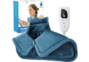 Heating Pad for Neck and Shoulders 2lb Weighted Neck Heating Pad for Pain Relief 6 Heat Settings 4 Timers Auto Off Gifts for Women