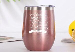 Joyloce Aquarius Zodiac Wine Tumbler, Zodiac Aquarius Gifts for Women Girls, Aquarius January February Birthday Gifts for Women, Constellation Horoscope Gift Astrology Gifts Coffee Mug Cup 12 oz