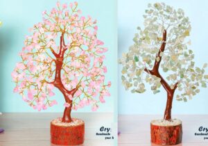 Green Jade - Crystal Tree - Jade Stone - Chakra Tree of Life Decor - Jade Stone Bonsai Tree - Feng Shui Decor - Spiritual Tree - Crystal Gift - Good Luck - Crystal Money Tree