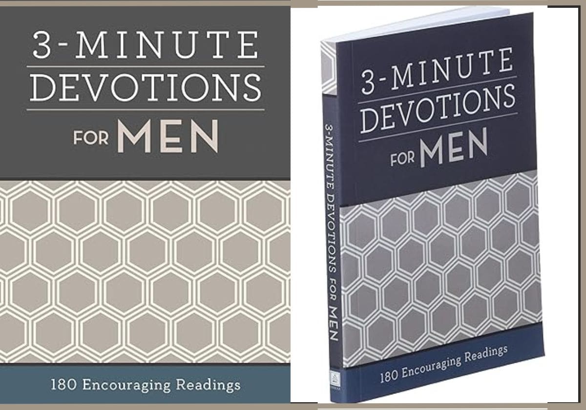 3-Minute Devotions for Men: 180 Encouraging Readings Paperback – Notebook, January 1, 2018