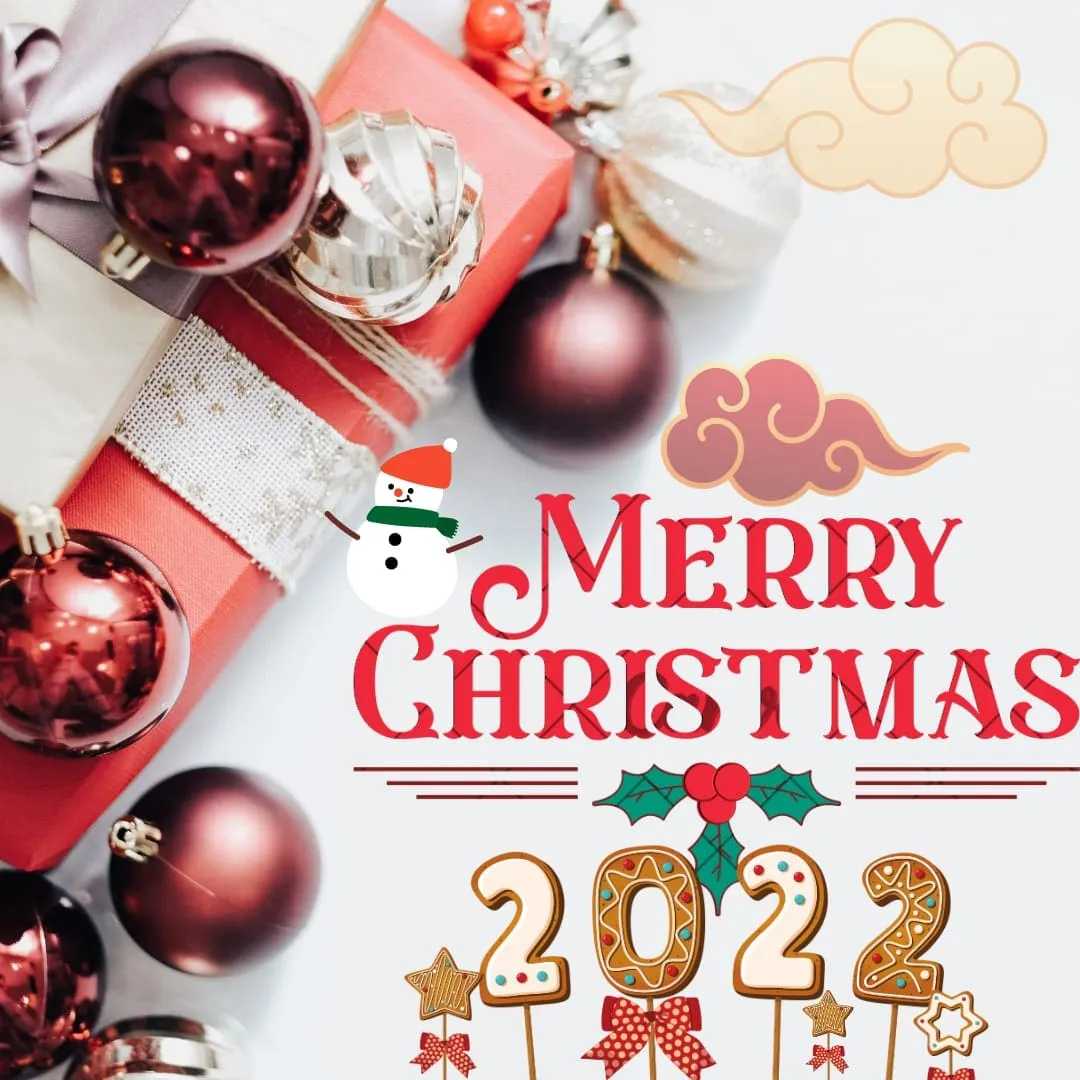 I wish you a merry Christmas and a happy new year 2023