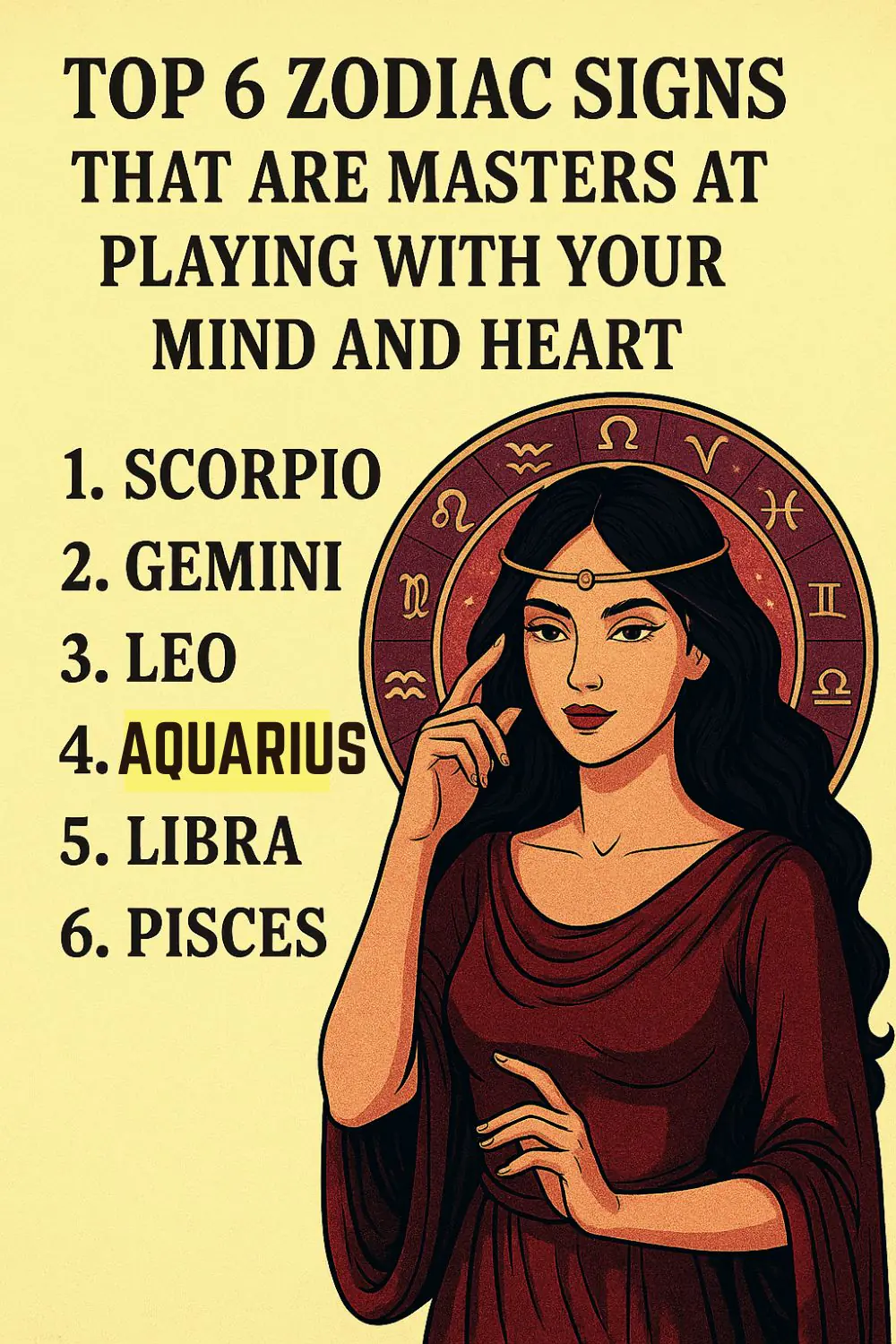 Top 6 Zodiac Signs That Are Masters at Playing With Your Mind and Heart